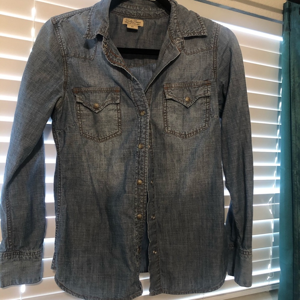Lucky brand denim button up